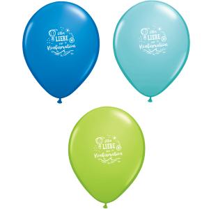 Latexballon - Motiv Alles Gute zur Konfirmation - blau -...