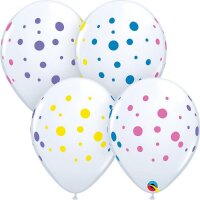Latexballon - Motiv Bunte Punkte