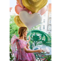 Folienballon Herz Weiß - XXL - 75 cm/0,06 m³