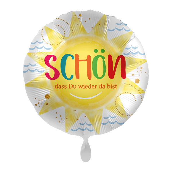 Folienballon - Motiv Schön das Du wieder da bist II...