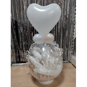 Geschenkballon - Standing Hochzeit I Latexballon - Herz