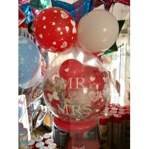 Geschenkballon - Standing Hochzeit I Latexballon - Herz