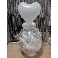 Geschenkballon - Standing Hochzeit I Latexballon - Herz