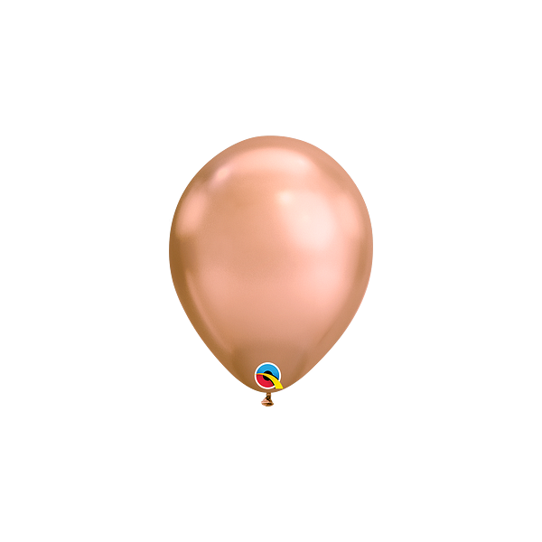 Latexballon - Rosegold Chrome - 18 cm / 7 inch