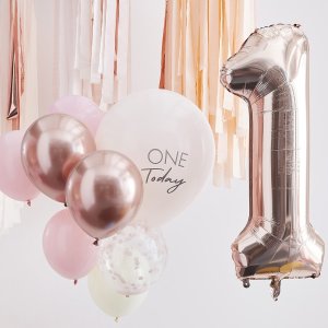Today Balloon Bundle - Pink und Rosegold 1