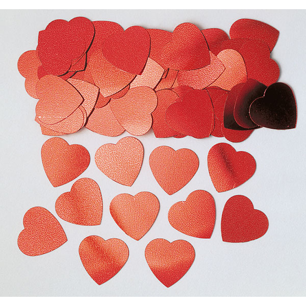 Konfetti Jumbo-Herzen Rot 14g