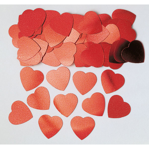 Konfetti Jumbo-Herzen Rot 14g