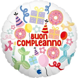 Folienballon - Motiv Buon Compleanno - S - 46 cm / 0,02...