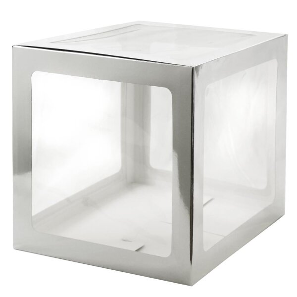 Dekobox silber - XL/30x30x30cm