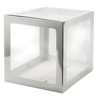 Dekobox silber - XL/30x30x30cm