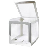 Dekobox silber - XL/30x30x30cm