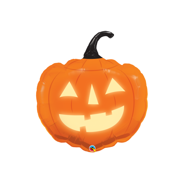 Folienballon - Figur Kürbis Jack Aglow - XXL - 89 cm / 0,08 m³