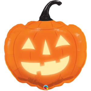 Folienballon - Figur Kürbis Jack Aglow - XXL - 89 cm...