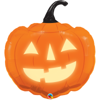 Folienballon - Figur Kürbis Jack Aglow - XXL - 89 cm / 0,08 m³