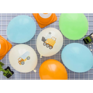 Latexballon-Set - Motiv Construction Party - S - 28 cm /...