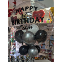 Geschenkballon Bubble - Clear 8 Ballons Inside