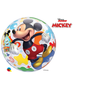 Single Bubble Ballon - Motiv Mickey Maus - XL - 56 cm /...