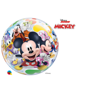 Single Bubble Ballon - Motiv Mickey Maus - XL - 56 cm /...