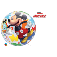 Single Bubble Ballon - Motiv Mickey Maus - XL - 56cm/0,04m³ #1