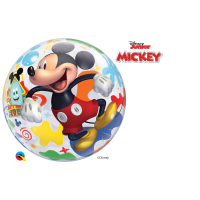 Single Bubble Ballon - Motiv Mickey Maus - XL - 56 cm / 0,04 m&sup3; #1