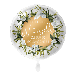 Folienballon - Motiv Die besten Wünsche zu eurer...