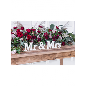 Holzdekoration - Mr & Mrs White - 55 x 9,5 cm