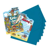Einladungs-Set Pirat Pit Planke 2 (8)