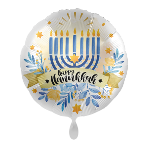 Folienballon - Motiv Happy Hanukkah - S - 43cm/0,02m³