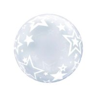 Geschenkballon - Bubble Konfigurator Stars- mit Text- ohne Geld- 4-8 Ballons