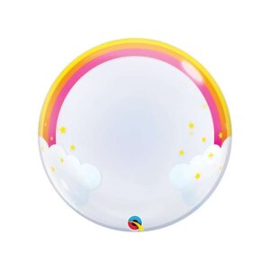 Geschenkballon - Bubble Konfigurator Regenbogen- mit...