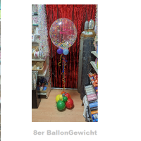 Geschenkballon - Bubble Konfigurator Herzen- ohne Text- ohne Geld- 4-8 Ballons