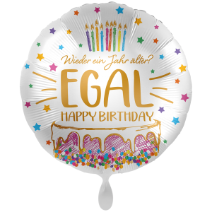 Folienballon - Motiv Wieder ein Jahr älter? EGAL -...