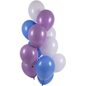 Latexballon-Set - Blueberry Dream - 33 cm / 0,02m³ -...
