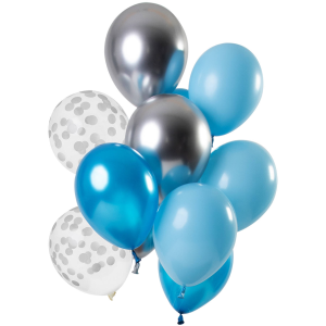 Latexballon-Set - Aquamarine - 33 cm / 0,02m³ - 12er