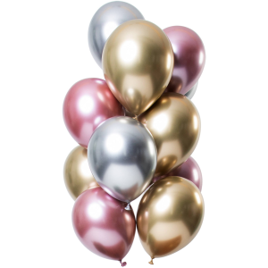 Latexballon-Set - Mirror Effect Morganite - 33 cm /...