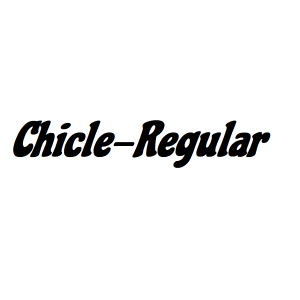 Schrift 1. Chicle-Regular