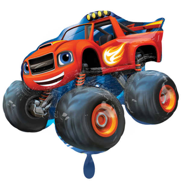 Folienballon - Figur Monster Truck Blaze - XXL - 86cm...