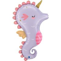 Folienballon - Figur Seepferdchen Magic - XXL - 91cm/0,07m³