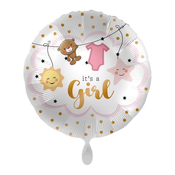 Folienballon - Motiv Baby Girl is Coming - S -...