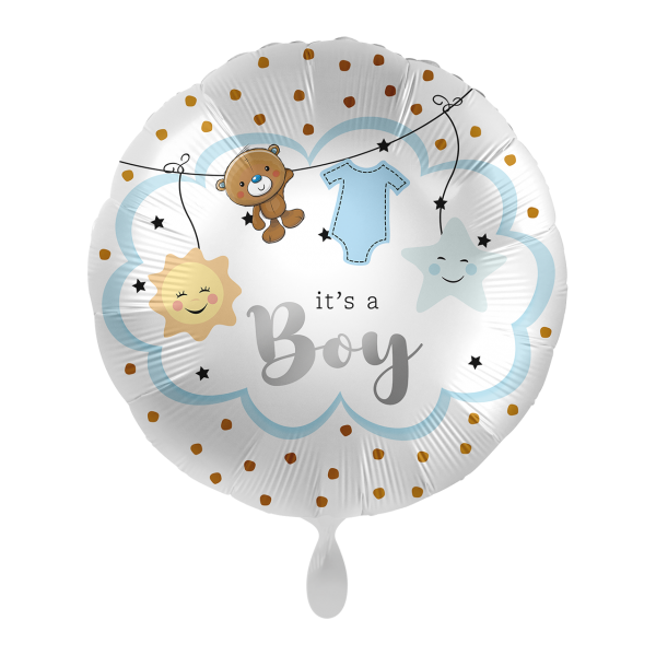 Folienballon - Motiv Baby Boy is Coming - S -...