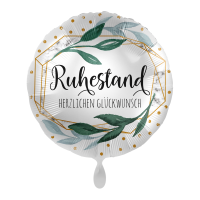 Folienballon - Motiv Ruhestand - S / XXL - 43 / 71 cm / 0,03 / 07 m&sup3;