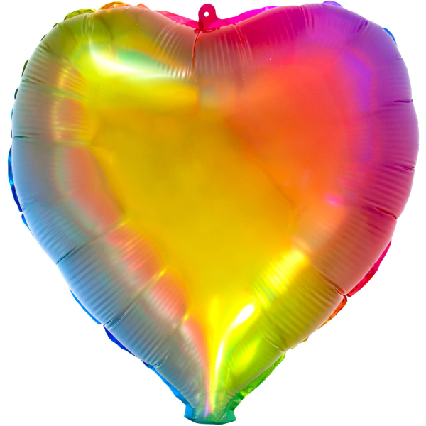 Folienballon - Motiv Yummy Gummy Rainbow Herz - S - 45 cm...