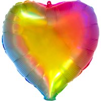 Folienballon - Motiv Yummy Gummy Rainbow Herz - S - 45cm/0,02m³