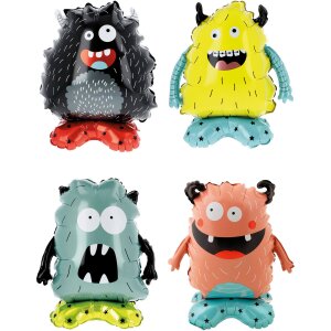 Folienballon - Figur Monster - S - 40 cm / Luft [Alle 4]