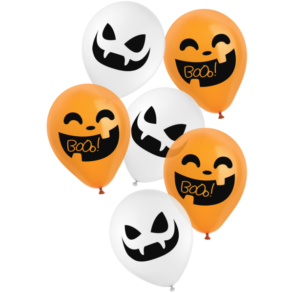 Latexballon-Set - Motiv Halloween BoOo! - 23 cm / 0,02 m³ (6)