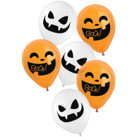 Latexballon-Set - Motiv Halloween BoOo! - 23 cm / 0,02 m³ (6)