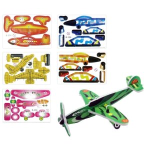 Flugzeuge 3D zusammenbaubar - Karte ca 8 x 6 cm