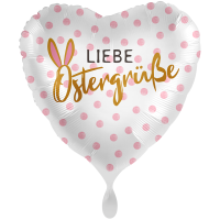 Folienballon - Motiv Liebe Ostergrüße - XXL - 71 cm / 0,07 m³
