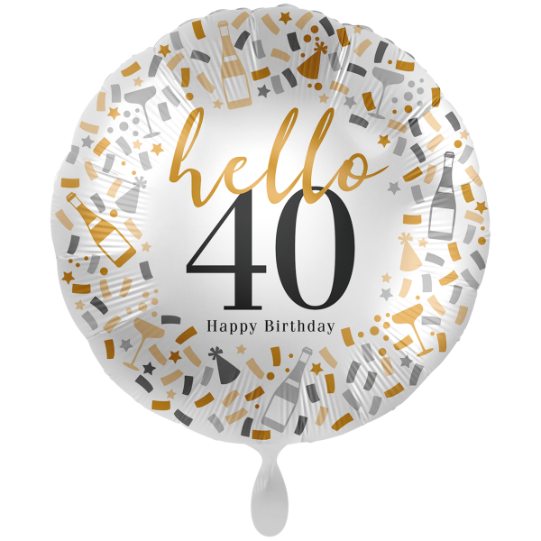 Folienballon - Motiv Hello 40 - XXL - 71 cm / 0,07 m³