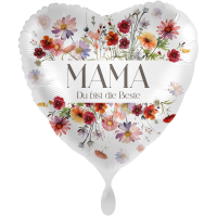 Folienballon - Motiv Mama Du bist die Beste - XXL - 71 cm / 0,07 m³